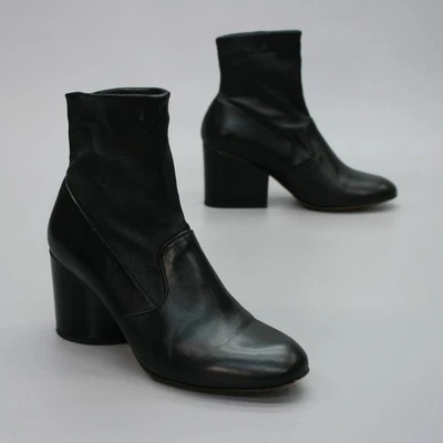 Женские эластичные черные кожаные сапоги Robert Clergerie на молнии 36,5 (6) - Изображение 1 из 4