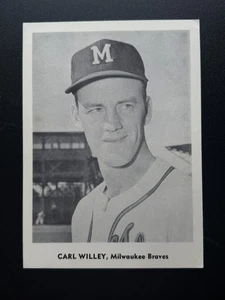 Carl Willey - 1960's Jay Publishing Milwaukee Braves Picture Pack MLB Baseball - Picture 1 of 2