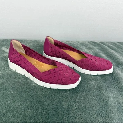 Mocasín Corso Como Tejido Sin Cordones Plano Púrpura Cómodo Informal Para Mujer Talla 8M Foto 1 de 4