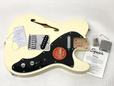 Originale Fender Squier Telecaster THINLINE LOADED BODY White Tele Chitarra elettrica - Immagine 1 di 4