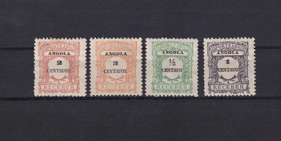 SA20a Angola años 20 franqueo debido, sellos con bisagras Foto 1 de 1