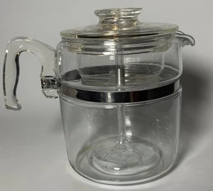 Vintage Pyrex Flameware Glass 9-Cup Stovetop Coffee Percolator #7759-B Complete! - Picture 1 of 17