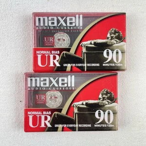Maxell Blank Audio Cassette (108510, UR-90, 2-Pack) Normal Bias Brand New - Picture 1 of 2