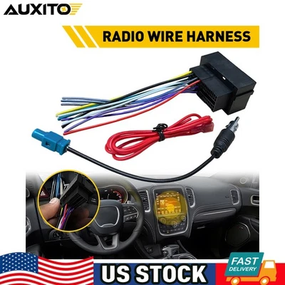 Adaptador de arnés de cableado de radio estéreo para auto Dodge Ram Promaster 1500 2013-2019 P Foto 1 de 4