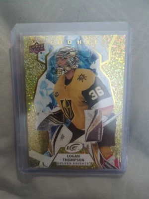 2021-22 Upper Deck Ice - Rookie Logan Thompson #131 Gold (RC) - Image 1 of 2