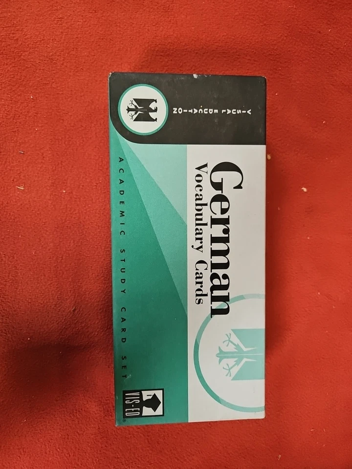 German Vocabulary Cards Vis Ed. Academic Study Card Set  - Image 1 of 3