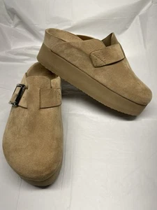 Zuecos sin cordones Madden Girl Cutie Piie para mujer color tostado imitación gamuza talla 6M - Imagen 1 de 9