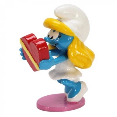 Figurine Schtroumpf la Schtroumpfette coeur PEYO Pixi 4408 - Bild 1 von 3