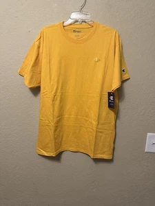 Champion Men's Yellow Authentic Athletic Wear Short Sleeve Tee - Picture 1 of 8
