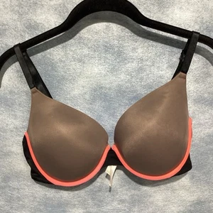 Reggiseno Victoria's Secret nero grigio rosa 36D imbottito da indossare ovunque - Foto 1 di 9
