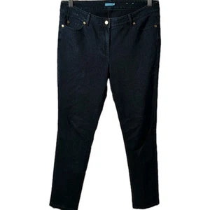 J. McLaughlin Damenjeans Größe 8 dunkelblau Skinny Stretch Denim Old Money gebraucht, in einwandfreiem Zustand - Bild 1 von 12