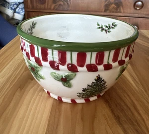 Spode Christmas Tree Pfefferminz Bonboniere/Nussschale - EUC - Bild 1 von 6