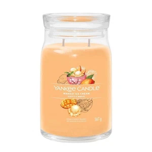 Yankee Candle 2 Dochte - Signature Large Jar - 567 g - MANGO ICE CREAM - Bild 1 von 3