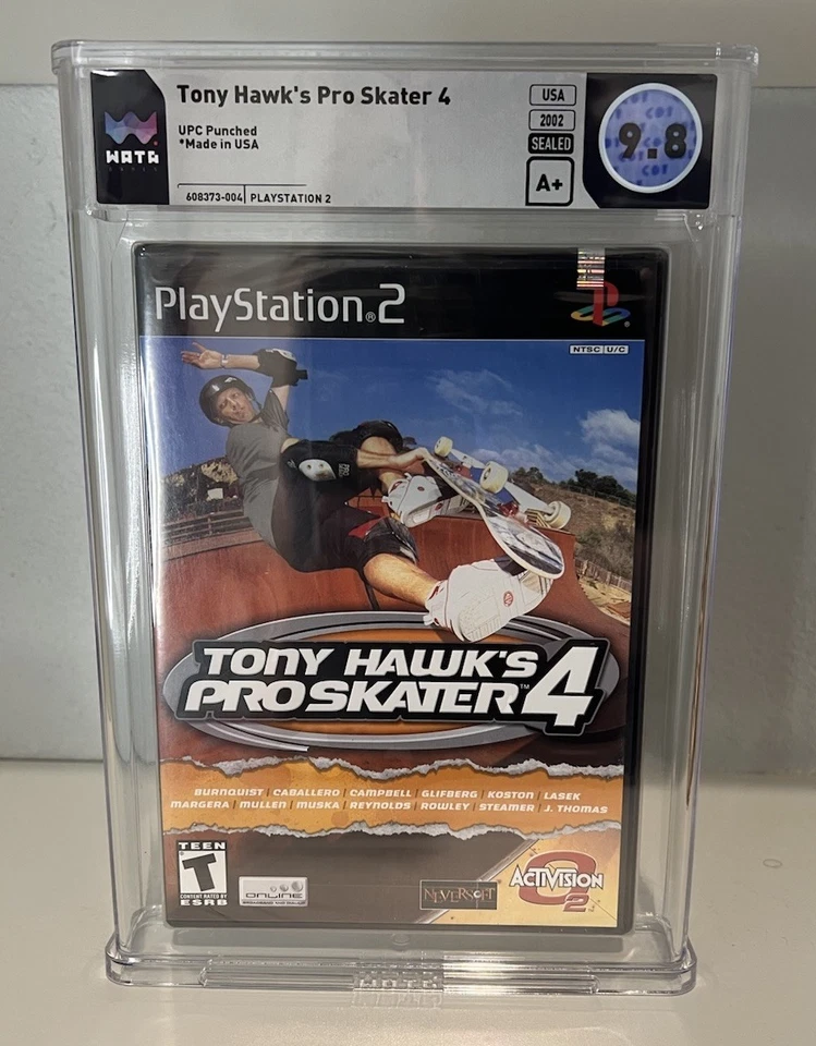 Tony Hawk Pro Skater 4 PS2 PlayStation 2 Sealed Recently Graded WATA 9.8 A+ NIB - Image 1 of 2