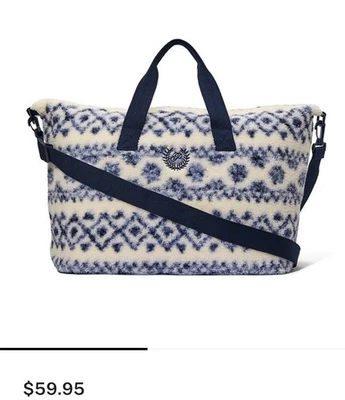 New Victoria's Secret PINK Cozy Plush Weekender Tote Bag Purse NWT - Image 1 of 3