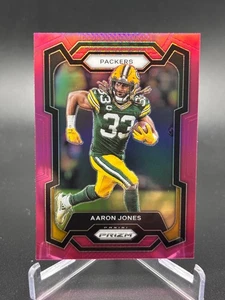 2023 Prizm Aaron Jones Pink Prizm No. 105 - Picture 1 of 10