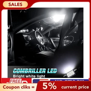 6PCS 31MM DE3175 3014 LED Bulbs Map Dome Interior Light Bulbs 6000K Super White - Picture 1 of 12