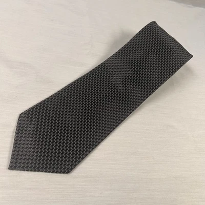 Corbata Armani Collezioni Hombre Gris Turquesa Zig Zag 100% Seda ITALIA Foto 1 de 4