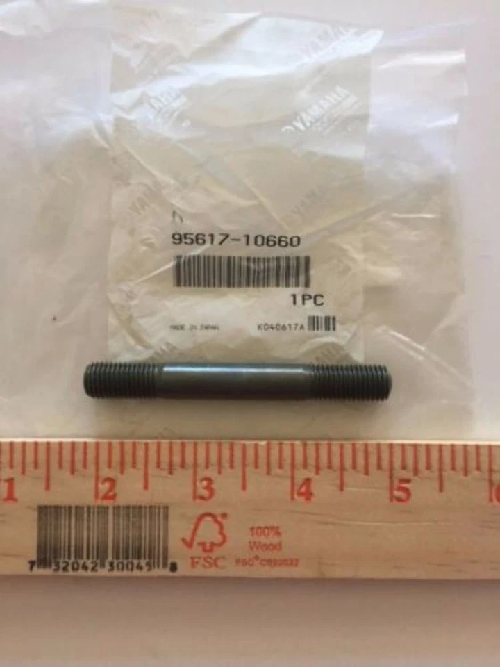 1999-2006 YAMAHA YZ250 OEM Cylinder Head Stud Bolt 95617-10660-00 - Image 1 of 3