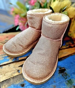 PETER ALEXANDER Classic Homeboot Sheepskin Rose Gold House Slippers Women's AU 6 - Picture 1 of 15