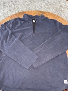 Marine Layer 1/4 Zip Washed Gray  Pullover Sweatshirt medium - Picture 1 of 5