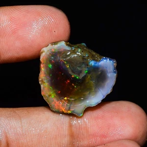 Large Opal Rough 18.00 Carat Natural Ethiopian Oil Opal Raw, Fire Opal Gemstone - Picture 1 of 5