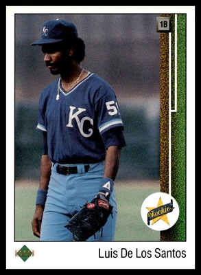1989 Upper Deck #12 Luis de los Santos Kansas City Royals Baseball Card - Image 1 of 2