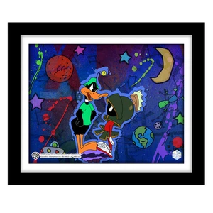 Duck Dodgers in the 24½th Century #1102 Looney Tunes Animation Cel Art Scene - Picture 1 of 6