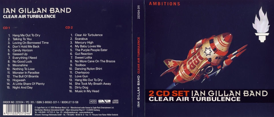 Ian Gillan Band - DCD - Clear Air Turbulence - CD´s von 2005 - Neuwertig ! - Bild 1 von 1