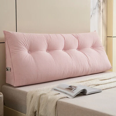 Almohada de cuña para cama de pana cabecero acolchado respaldo cojín almohada para sofá cama Foto 1 de 4