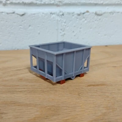 On30 Scale 7ft STEEL HOPPER shell. No trucks/couplers. RESIN 3D Print. NEW! - Image 1 of 4