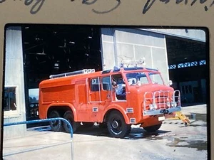 Vtg 60's Australia Fire Brigade Fire Trucks Kodachrome Kodak Slide Lot of 2 - Picture 1 of 6