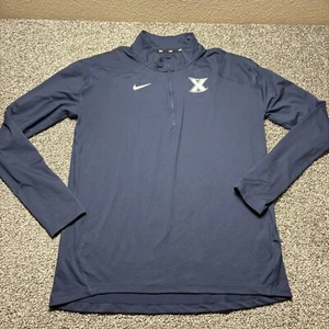 Nike Mens Xavier 1/4 Zip Mens Large University Pullover Blue Performance 896691 - Picture 1 of 11