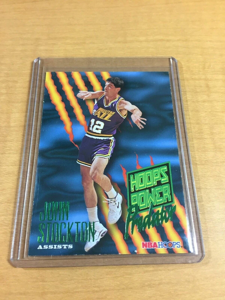 1995 John Stockton Hoops “ Hoops Power” Predator Version #P8 Utah Jazz - Image 1 of 1