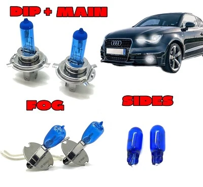 Headlight Light Bulbs Set 12 V H4 H3 501 7500K Xenon For Daewoo Nubira 1997-2005 - Image 1 of 4