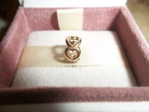 Genuine Authentic Pandora 14ct Gold Open Heart Spacer Charm 750454 - G585 ALE