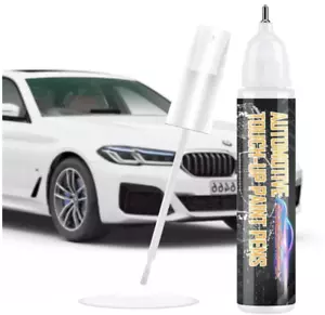 White Touch Up Paint Pen for Cars, 2-in-1 Scratch Repair & Remover, Easy Apply - Picture 1 of 6