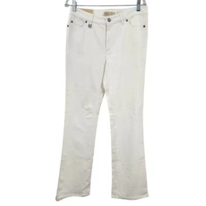New NWT Michael Michael Kors Bootcut Greenwich Fit White Jeans Size 8 - Picture 1 of 9