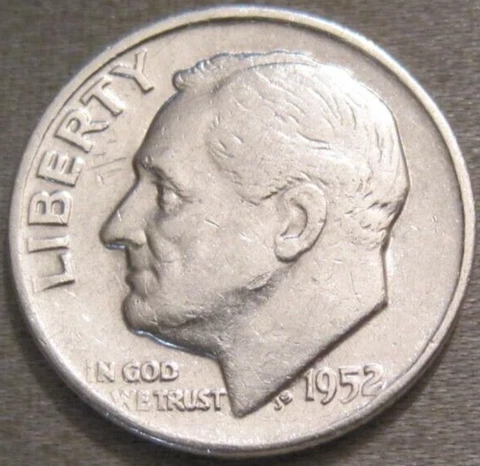SELLING AS SHOWN - 1952 D ROOSEVELT DIME *** 90% SILVER *** 788 Cover