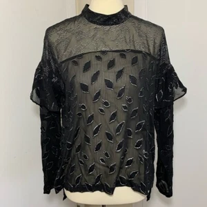 BCBGMaxAzria Metallic High-Low Top Women's Sz Xs - Picture 1 of 8