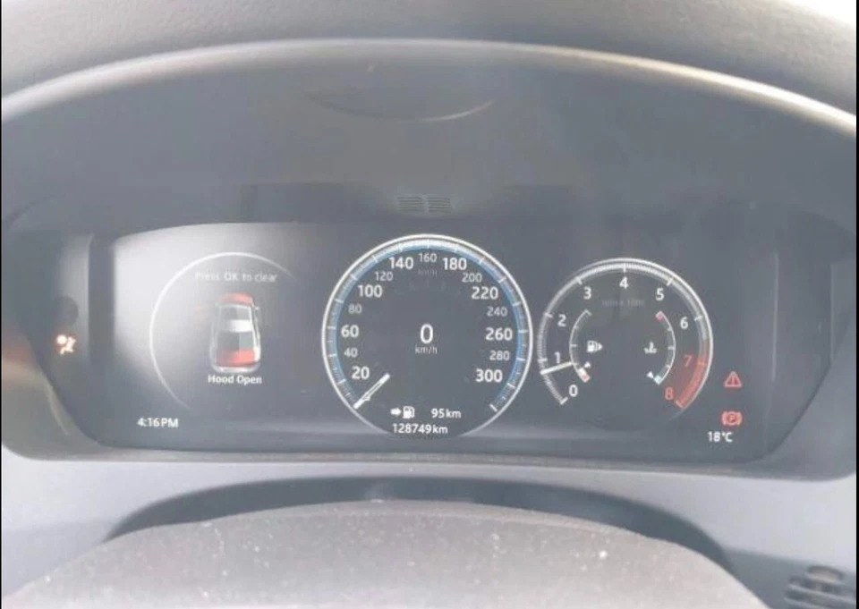 2018 JAGUAR XF 2.0 GAS DIGITAL SPEEDOMETER GAUGE CLUSTER OEM HX73-0849-JD - Image 1 of 4