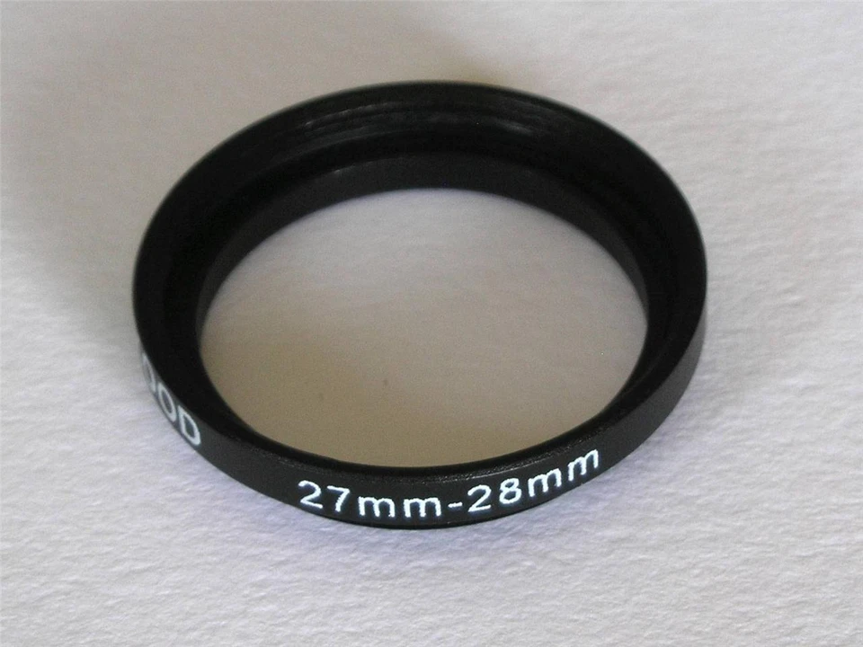 STEP UP ADAPTER 27MM-28MM STEPPING RING 27MM TO 28MM 27-28 FILTER ADAPTOR - Image 1 of 1