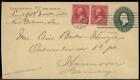 Usa 1894 Germany New Orleans La Transatlantic Cover Upfranked Postal Stati 87576