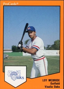 1989 ProCards Visalia Oaks LOY MCBRIDE RC ATHLETICS A'S ANGELS TWINS - Picture 1 of 1