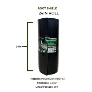 Markenlos Root Shield Water Barrier 2 X 25 ft 60 mil Unique Polyethylene Outdoor - Picture 1 of 2