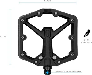 Crankbrothers MTB Pedals Stamp 1 Gen 2 Large Black, free ship - Picture 1 of 8