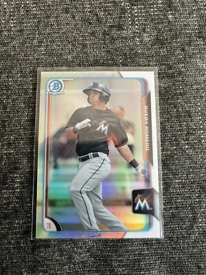 2015 Bowman Chrome Prospects Refractor /499 Avery Romero #BCP79 Miami Marlins - Image 1 of 2