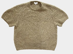 Lafayette 148 Mohair Wollmischung Pullover Damen XXL taupe Rundhals kurz SL Preppy - Bild 1 von 11