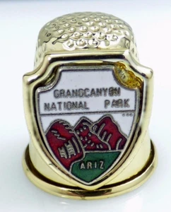 Grand Canyon Fingerhut Nationalpark Arizona goldfarben Sammlerstück Nähen Vintage - Bild 1 von 11