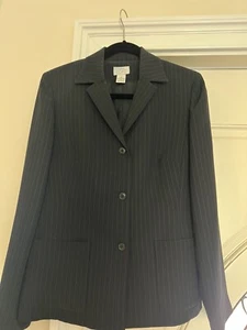 Loft schwarzer Nadelstreifen-Blazer - Bild 1 von 6